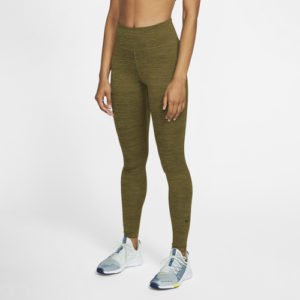 Nike Womens Nike One Tights - Womens Olive/Black Size XS