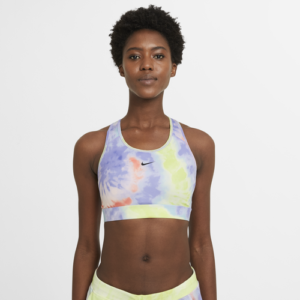 Nike Womens Nike Pro Swoosh Bra - Womens Bright Mango/Purple Pulse Size L