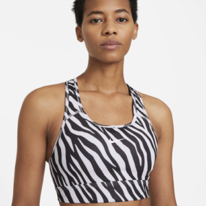 Nike Womens Nike Swoosh Bra - Womens Black/White Size S