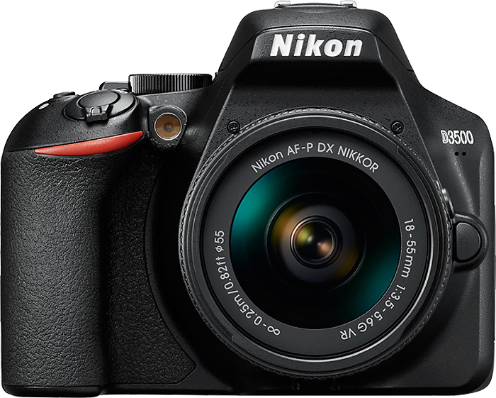 Nikon D3500 Black Digital SLR Camera With 18-55mm VR Lens Kit