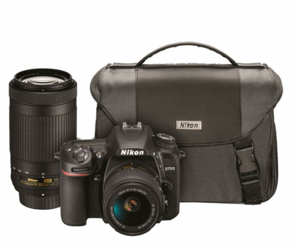 Nikon D7500 Black Digital SLR With Dual Zoom Lens Kit