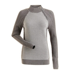 Nils Chanelle Sweater - Women's Pewter/white Md