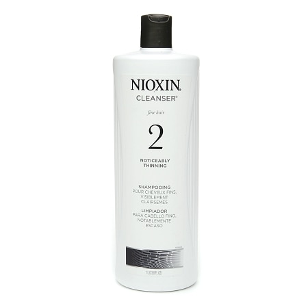 Nioxin Cleanser for Fine Hair, System 2: Noticeably Thinning - 33.8 fl oz