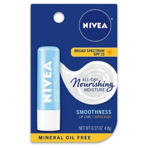 Nivea Smoothness Hydrating Lip Care with SPF 15 Shea Butter & Aloe - 0.17 oz