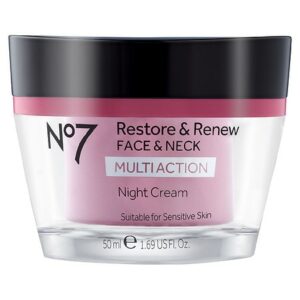 No7 Restore & Renew Multi Action Face & Neck Night Cream - 1.69 fl oz