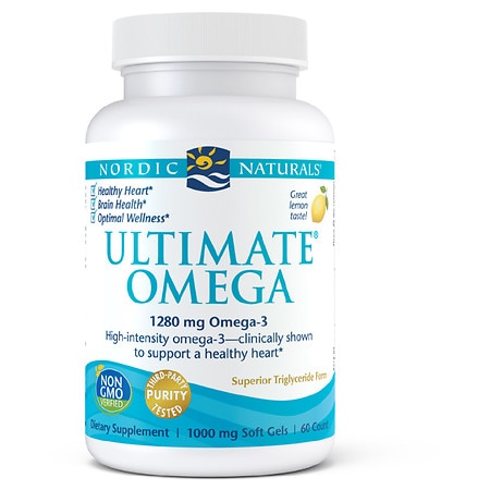 Nordic Naturals Ultimate Omega Dietary Supplement Lemon - 60.0 ea