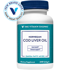 Norwegian Cod Liver Oil - Natural Source of Vitamins A & D (240 Softgels)