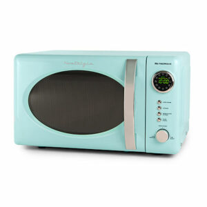 Nostalgia RMO7AQ Retro 0.7 Cubic Foot 700-Watt Countertop Microwave Oven - Aqua, One Size , Blue