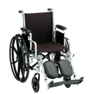 Nova Wheelchair with Detachable Desk Arms and Elevating Footrests 18 Inch - 1.0 ea