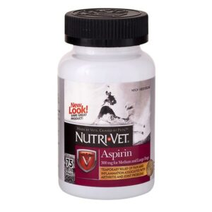 Nutri-Vet Aspirin for Medium / Large Dogs, Chewable Liver - 75.0 ea