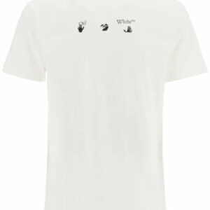 OFF-WHITE PEACE WORLDWIDE PRINT T-SHIRT S White, Black, Blue Cotton