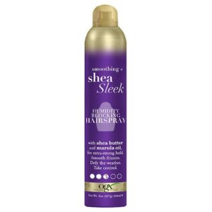 OGX Smoothing + Shea Sleek Humidity Blocking Hair Spray - 8.0 OZ