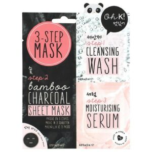 OH K! 3 Step Charcoal Face Mask - 1.0 ea