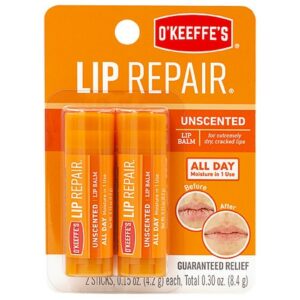 O'Keeffe's Lip Repair Twin Pack Unscented - 0.3 oz x 2 pack