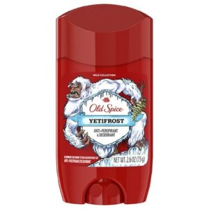 Old Spice Wild Collection Inivisble Solid Antiperspirant Deodorant Yetifrost - 2.6 oz