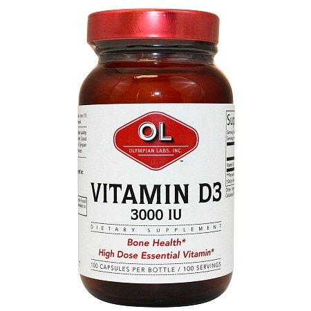 Olympian Labs Vitamin D3 3000 IU - 100.0 ea