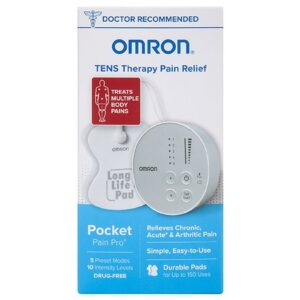 Omron Pocket Pain Pro TENS Unit (PM400), Powerful Drug-free Pain Relief - 1.0 ea