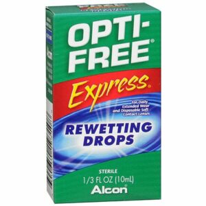 Opti-Free Express Contact Lenses Rewetting Drops - 0.33 fl oz