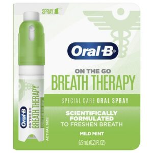 Oral-B Breath Therapy Spray to Freshen Breath On-the-Go Mild Mint - 0.21 oz