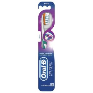 Oral-B Pro-Flex Stain Eraser Manual Toothbrush Soft Soft, Full Head - 1.0 ea