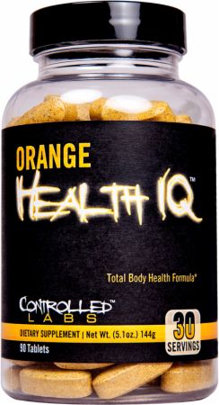 Orange Health IQ 30 Servings - Vitamins, Herbs & Health Controlled Labs