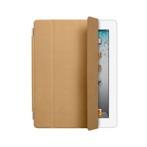 Original Apple Leather Smart Cover for Apple iPad 2, 3, 4 (Tan)