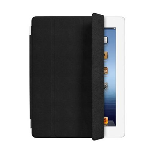 Original Apple iPad 2, 3, 4 Leather Smart Cover - Black (MC947LL/A)