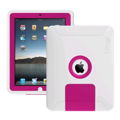 OtterBox Defender Case for Apple iPad 1, (Pink/White)