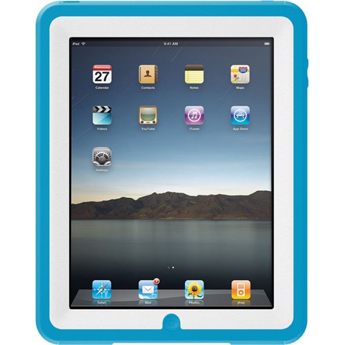 OtterBox Defender Case for Apple iPad - White & Blue