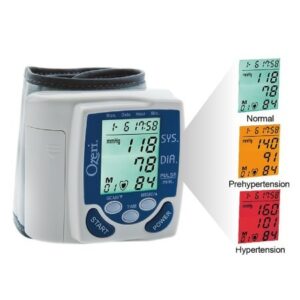 Ozeri BP2M Wrist Blood Pressure Monitor with Hypertension Color Alert Technology - 1.0 ea