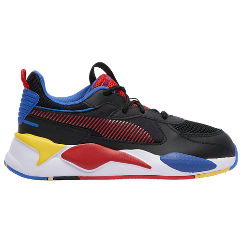 PUMA Boys PUMA RS-X - Boys' Preschool Shoes Black/Poppy Red/Dazzling Blue Size 02.0