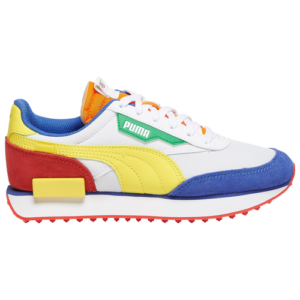 PUMA Boys PUMA Rider - Boys' Grade School Shoes Puma White/Poppy Red/Blazing Yellow Size 05.5