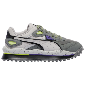 PUMA Boys PUMA Street Rider - Boys' Grade School Shoes Gray/Gray/Purple Size 06.0