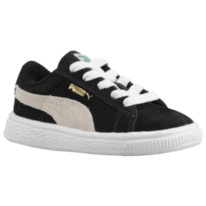 PUMA Boys PUMA Suede Classic - Boys' Preschool Shoes Black/White Size 13.0