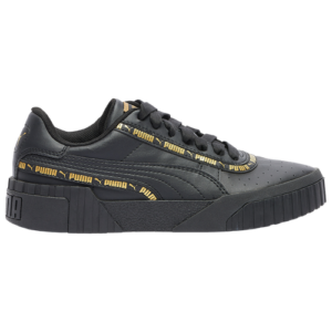 PUMA Girls PUMA Cali - Girls' Grade School Shoes Black/Gold Size 04.0