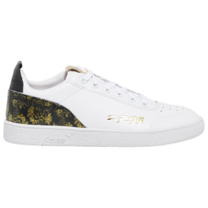 PUMA Mens PUMA Clyde Speed Tribe - Mens Basketball Shoes White/Gold Size 12.0