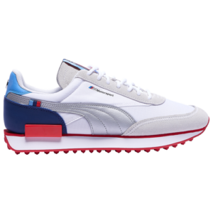 PUMA Mens PUMA Future Rider - Mens Running Shoes White/Silver/High Risk Red Size 10.5