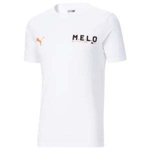 PUMA Mens PUMA Melo Logo T-Shirt - Mens White Size XXL