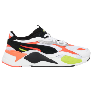 PUMA Mens PUMA RS-X 3 Lava Blast - Mens Running Shoes White/Black/Pink Size 07.5