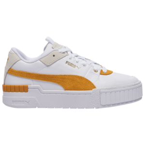 PUMA Womens PUMA Cali Sport - Womens Shoes White/Golden Rod Size 05.5