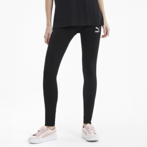 PUMA Womens PUMA Classics Logo T7 Leggings - Womens Puma Black/White Size L