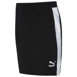 PUMA Womens PUMA Classics Rib Skirt - Womens Puma Black/White Size S