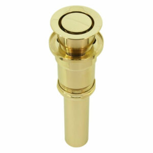 Patented Pop Down Drain, Fully Finished, Pvd Polished Brass