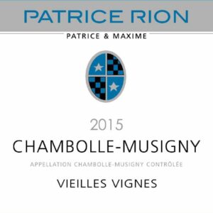 Patrice Rion 2015 Chambolle-Musigny Vieilles Vignes - Pinot Noir Red Wine