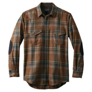 Pendleton Moonrise Outdoor Shirt Rust Twill Plaid Sm