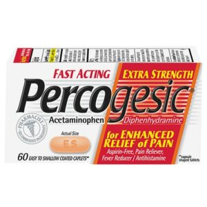 Percogesic Pain Reliever/Fever Reducer/Antihistamine Caplets - 60.0 ea