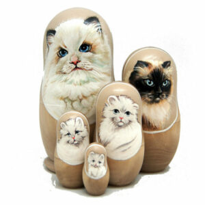 Persian Cat 5-Piece Doll