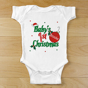 Personalized Baby's 1st Christmas Creeper