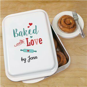 Personalized Baked With Love Cake Pan