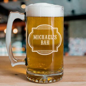 Personalized Bar Glass Mug